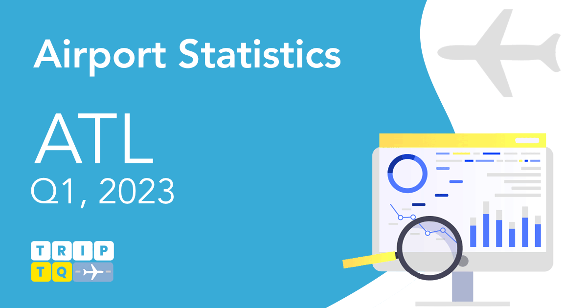 Atlanta Airport (ATL) Passenger and Flight Statistics Q1, 2023